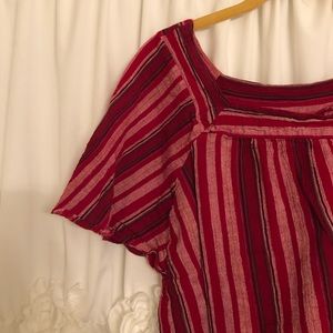 3 FOR 20 Universal Thread Red Flare Sleeve Top